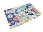 Auzou Puzzle duże miasta z drewnianymi autkami 3+ 